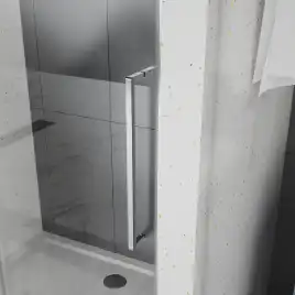 Душевая дверь Azario 140 AZ-Y43-140-MGR-CL, профиль графит матовый, стекло Прозрачное