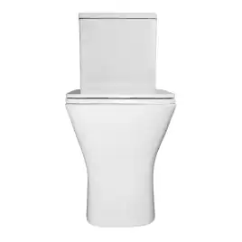 Унитаз-компакт Azario Mari AZ-79143T напольный, безободковый, со смывом Торнадо, в комплекте с бачком и сиденьем микролифт, Белый глянцевый