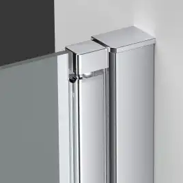Душевая дверь Vincea Alpha 90 VDP-3AL900CLB, распашная, профиль черный, стекло прозрачное