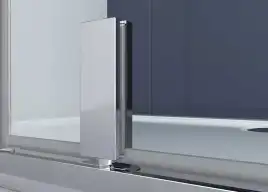 Душевой уголок Vincea Penta 90х90 VSP-3P900CLB, дверь распашная, профиль черный, стекло прозрачное