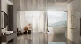 Душевая система  Vincea Rondo VSFS-1R0BG VSFS-1R0BG для душа без излива, брашированное золото