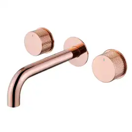 Смеситель для раковины Abber Wasser Kreis AF81122RG встраиваемый, с внутренней частью, Золото розовое