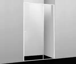 Душевая дверь WasserKRAFT Rhin 44S 100 см, 44S12, профиль Белый, стекло Прозрачное