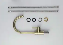 Смеситель для кухни Aquatek Европа AQ1382BG, Золото матовое