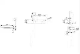 Смеситель для ванны с душем Abber Rund AF8731NG встраиваемый, с внутренней частью, Никель