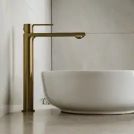 Смесители для раковины AVS Elegant 811-401-BG высокий, брашированное золото