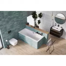 Акриловая ванна Excellent Heaven Slim 180х80 WAEX.HEV18WHS с тонким бортом, встраиваемая, Белая