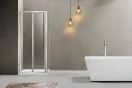 Душевой уголок Vincea Garda 90х90 VSR-1G9090CL, дверь складная, профиль хром, стекло прозрачное