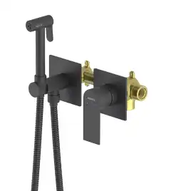 Гигиенический душ со смесителем Aquatek AQ1420MB однорычажный, Черный