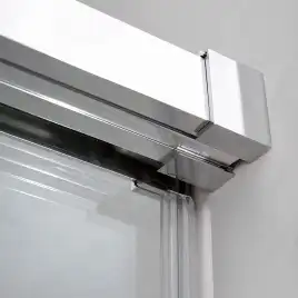 Душевой уголок CEZARES DUET SOFT-AH-1-160/100-C-Cr стекло Прозрачное, профиль Хром