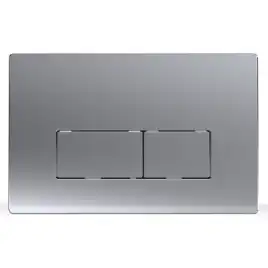 Кнопка смыва AZARIO AZ-8200-0088/AZ-P58-0110 двойная, квадратная, цвет хром матовый