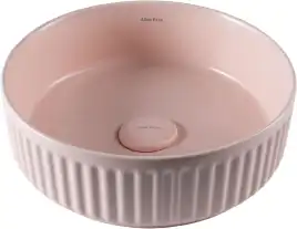 Раковина накладная Allen Brau Fantasy 36х36х12 4.11032.SM, Розовая матовая