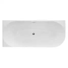 Акриловая ванна Azario RIO GRANDE 170х75 пристенная левая, комплекте с сифоном и металлической рамой, AZ-6724-2L 17075