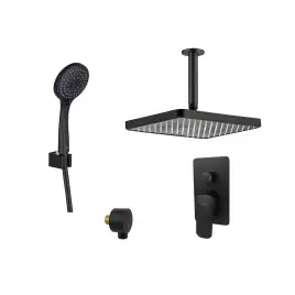 Душевая система Aquatek ВЕГА AQ1073MB, черный матовый