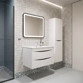 Тумба с раковиной IDDIS Cloud 80, подвесная, Белая, CLO80W0i95K