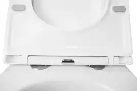Подвесной унитаз Azario FLAVIA AZ-0076-UQ1 безободковый, смыв Торнадо, в комплекте с сидением микролифт, Белый глянцевый