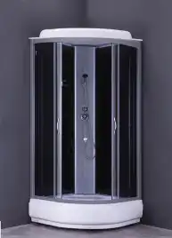 Душевая кабина Loranto 100х100 CS-6610-25 G средний поддон