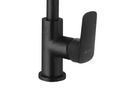 Смеситель для кухни Aquatek Вега AQ1081MB поворотный излив, Черный матовый