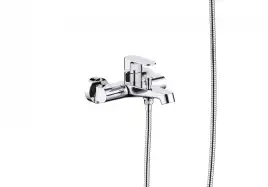 Смеситель для ванны Aquatek Оберон AQ1249CR, однорычажный, с коротким изливом, Хром