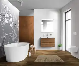 Тумба под раковину BelBagno ALBANO-800-2C-SO-RR подвесная Rovere Rustico