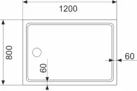Душевой уголок AVS Фаворит 120x80 профиль хром, стекло прозрачное, 803-0025-195-1280-CR-T