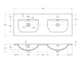 Тумба под раковину BelBagno UNO-1200-4C-SO-AO подвесная, Голубой Матовый