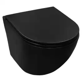 Унитаз подвесной Azario Grado AZ-0046-UQ3-MB подвесной, безободковый, со смывом 