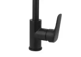 Смеситель для кухни Aquatek Вега AQ1082MB поворотный излив, Черный матовый