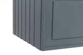 Тумба под раковину La Fenice Cubo 100 FNC-01-CUB-G-100-2 со столешницей Granite 100 FNC-03-PL01-100 черный мрамор, Серая матовая