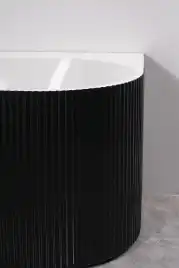 Акриловая ванна Azario LAGO BLANCO BLACK 170х75 AZ-6724-1CLB 17075, асимметричная, левая