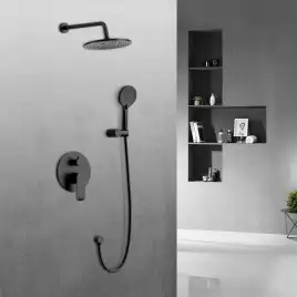 Душевая система  Vincea Esse VSFW-1E1MB VSFW-1E1MB встраиваемая, черный матовый