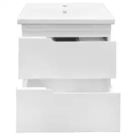 Тумба с раковиной Azario KANTRI 60/2Н CS00097250, напольная с раковиной Фостер 60, белая