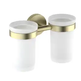 Стакан для ванной Aquatek Европа AQ4117BG двойной, Золото матовое