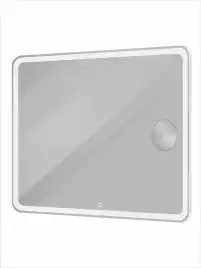 Зеркало BelBagno SPC-MAR-1000-800-LED-TCH-LNZ с подсветкой и встроенной линзой 3-х кратного увеличения