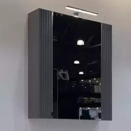 Зеркало-шкаф Comforty Лима 70 Антрацит, 00-00004891