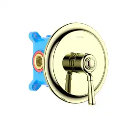 Смеситель для душа Aquatek Классик AQ1566PG встраиваемый, с внутренней частью, Полированное золото