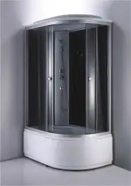 Душевая кабина Loranto 120х80, высокий поддон, Тонированное стекло, CS-886EATM/B-120