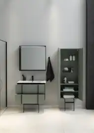 Тумба под раковину Allen Brau Reality 120 1.32008.CGM олива матовый