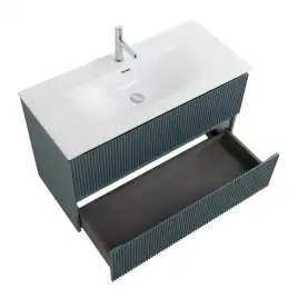 Тумба под раковину BelBagno UNO-1000-2C-SO-AO подвесная, Голубой Матовый