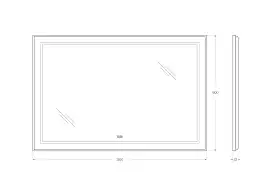 Зеркало BelBagno SPC-KRAFT-1200-800-LED-TCH-WARM