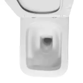 Унитаз-компакт Azario Indor AZ-T004B-R напольный, безободковый, в комплекте с бачком и сиденьем микролифт, Белый глянцевый