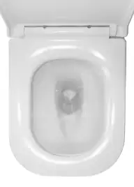 Унитаз-компакт Azario RIANO AZ-1305A напольный, безободковый, со смывом Торнадо, в комплекте с бачком и сиденьем микролифт, Белый глянцевый
