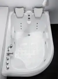 Акриловая ванна Gemy G9083 B R 180х121 с гидромассажем, правая