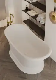 Ванна из искусственного камня Allen Brau 170x75 Solid Stone Krion Classic 2.35004.21, белая матовая