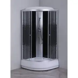 Душевая кабина Loranto 100х100 средний поддон, прозрачное стекло, профиль Хром, CS-6610-25K 100