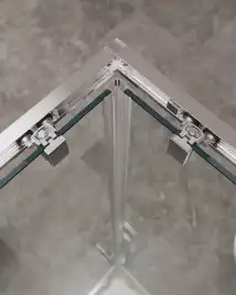 Душевой уголок CEZARES MOLVENO-AH-21-100+30-C-Cr-IV стекло Прозрачное, профиль Хром