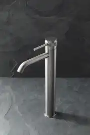 Смеситель для накладной раковины Allen Brau Priority 5.31A02-BN, однорычажный, высокий, Никель брашированный