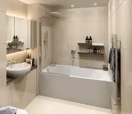 Шторка для ванны Good Door SCREEN R-80-C-CH 80 см, ПД00088, профиль Хром, стекло Прозрачное