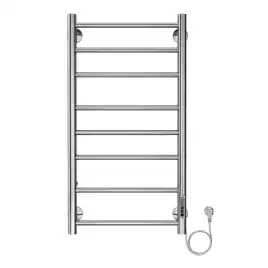 Полотенцесушитель электрический 40х80 Azario Parma П8 AZ10848, диммер справа, Хром