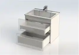 Тумба под раковину Aquanet Алвита 60 серый антрацит 183991